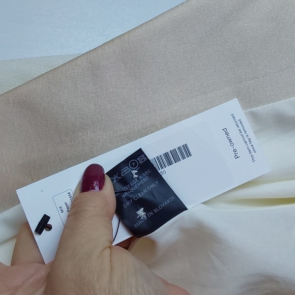 Isabel Marant- Womens Cream Blazer Suit Coat Silk/Cotton Minimalist Neut. Sz.M/L - Picture 5 of 12